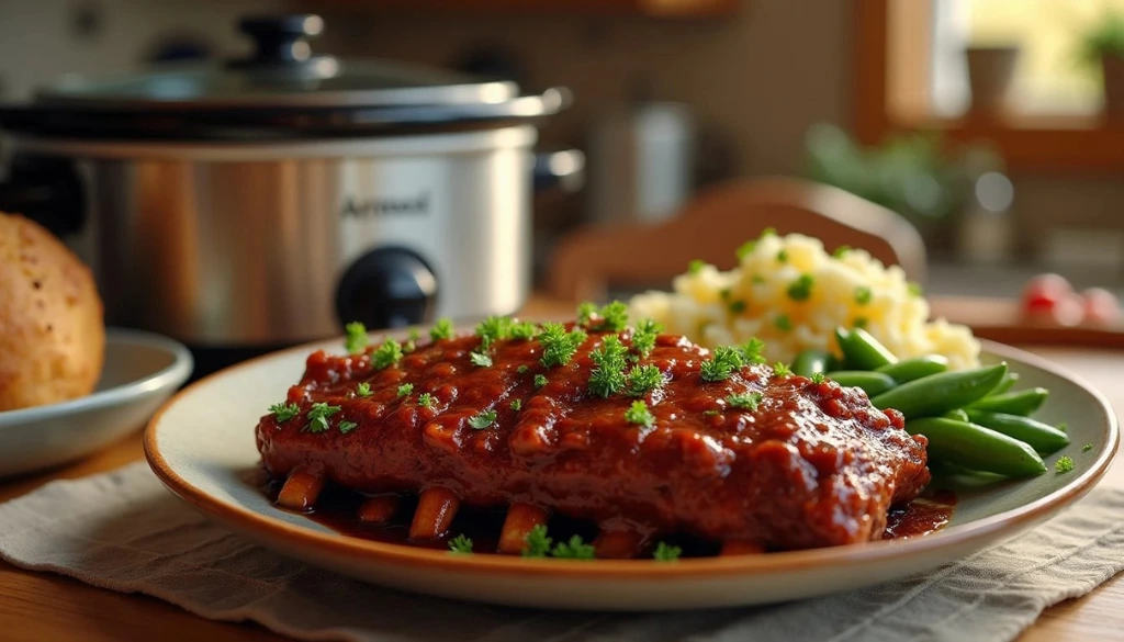 slow cooker boneless beef ribs