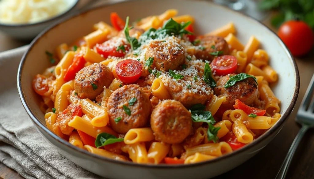 chicken sausage pasta