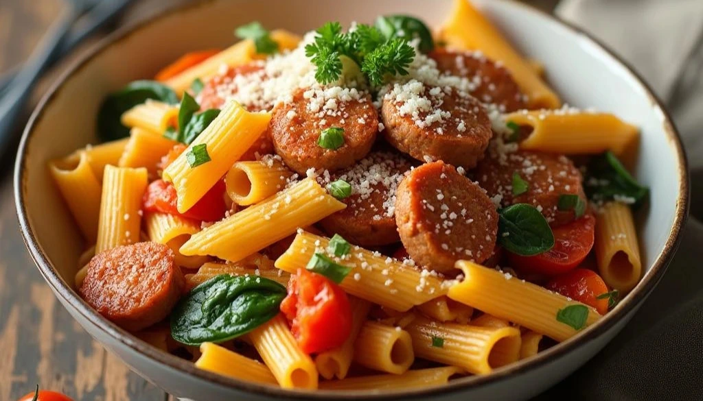 chicken sausage pasta