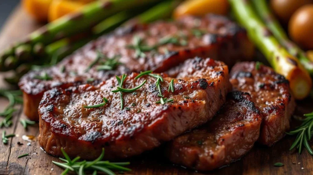 Garlic Butter Brazilian Steak with tender, juicy slices cooked to perfection