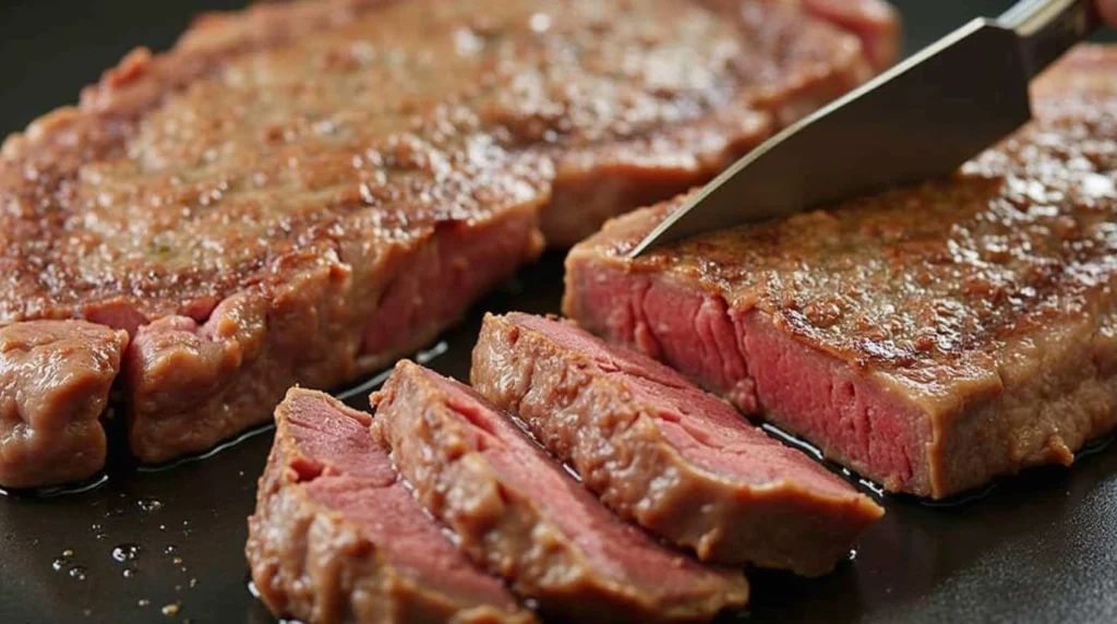 Garlic Butter Brazilian Steak with tender, juicy slices cooked to perfection