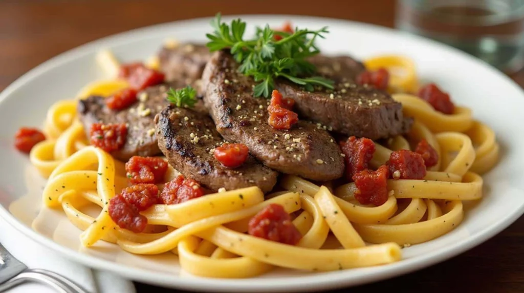 Pasta with Steak - A Hearty and Flavorful Meal