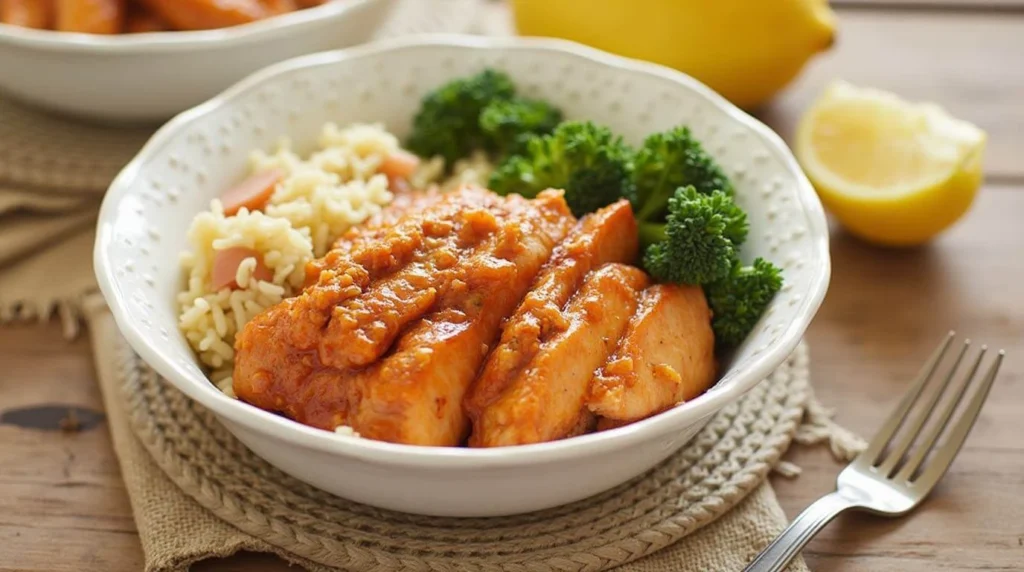 salmon rice bowls with fresh ingredients, a healthy and flavorful meal