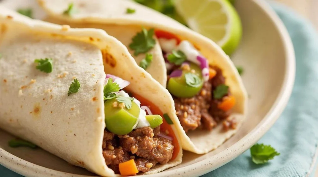 Delicious steak burrito recipe with juicy steak, fresh vegetables, and melted cheese wrapped in a soft tortilla.